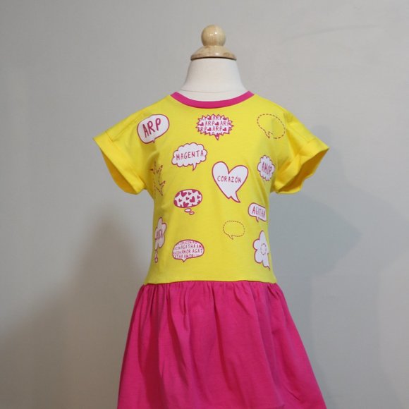 Agatha Ruiz De La Prada comic bubbles dress NWT